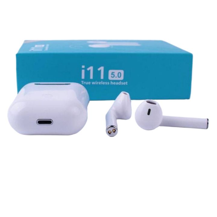 i11 TWS Airpods True Wireless Bluetooth Headset 5.0 Touch Control Earbuds for Android and iOS Mobile Phone (Features i7s i12 i15 Airdots)