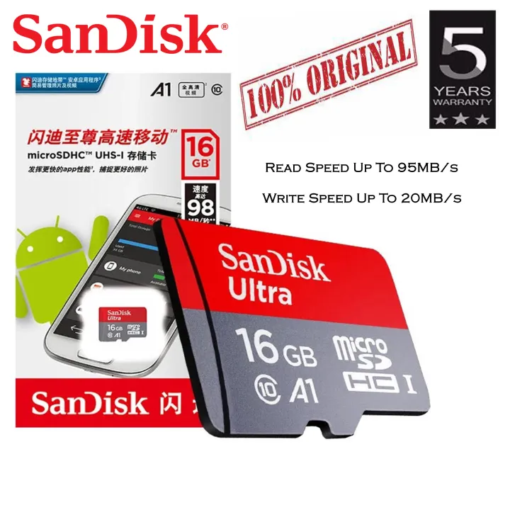 SanDisk%20Class%2010%20Ultra%20A1%20Micro%20SDHC%20UHS-1%2016GB%20Memory%20Card%20TF%20Card%20-%20Image%202