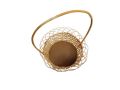 Woven Natural Reed Flower Fruit Vegetable Gift Basket with Handles. 