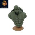 3D Printed Ninja Turtle Statue - Olive Green Color - PLA - 110mm Height. 