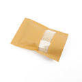 【BestGO】10Pcs/lot  Kraft Paper Bag Window Zip lock Empty Dried Food Fruit Tea Gift package Self Sealing Zipper Stand up Bags. 