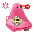 Mosquito Net for Twin Bed (6x6) Square Framed. 