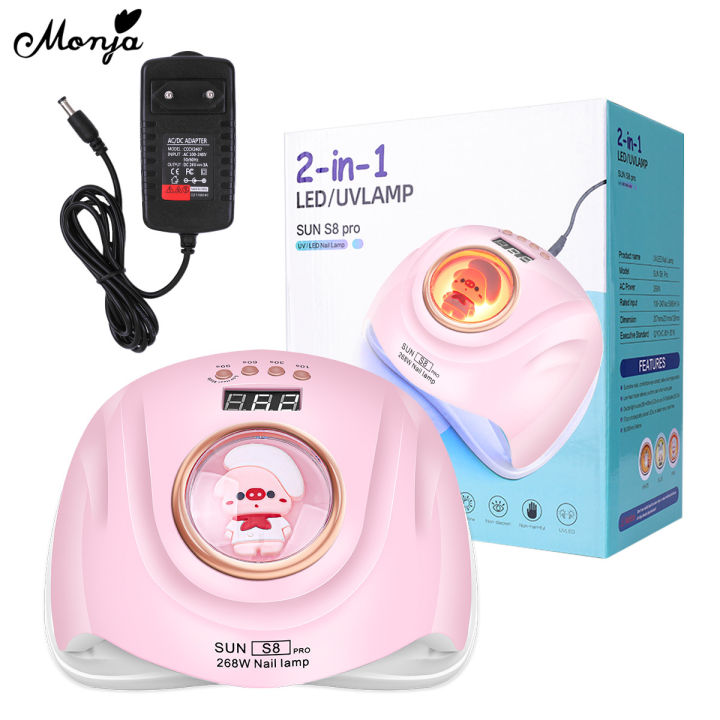 Monja%20268W%20Nail%20Art%20Pink%20Dryer%20UV%20LED%20Lamp%2057Pcs%20LEDs%20Gel%20Polish%20Fast%20Curing%20Nail%20Smart%20Auto%20Sensor%20Timer%20Nail%20Manicure%20Machine%20-%20Image%208