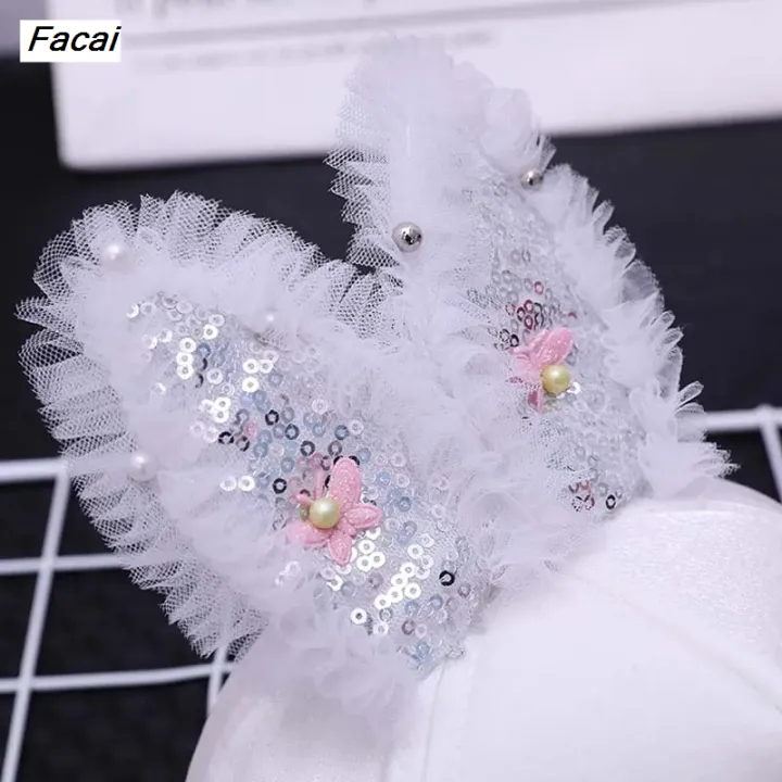 Facai%20Kids%20Girl%20Cartoon%20Rabbit%20Ears%20Mesh%20cap%20Snapback%20Children's%20Baby%20Fashion%20Sun%20Hat%20Seaside%20Baby%20Pretty%20Sequins%20Hip%20Hop%20Baseball%20Cap%20-%20Image%205