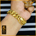 Gold Plated Miami Cuban Cut Bracelet. 