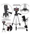 Tripod 3110 / 3120 Portable Adjustable Aluminum Lightweight Mobile Phone Digital DSLR Camera Stand. 