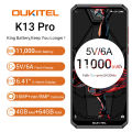 Oukitel K13 Pro Quad Core 6.41 inch 11000mAh Battery 8MP+16MP Camera 1560x720 Resolution 64GB+4GB Mobile Phone Smartphone. 