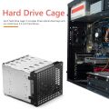 【France 】 Expansion Hard Cage Bracket for Computer Accessories with Space Detachable Hard Disk Tray Case. 