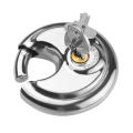 Rustproof And Waterproof 70MM Stainless Steel Round Disc Storage Pad Lock Padlock. 