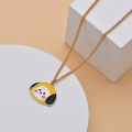 ShopSphere XiaoboACC BTS Bt21 Cute Cartoon Character Gold Chain Necklace. 