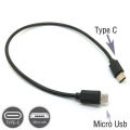 USB Type C to Micro USB Male OTG Sync Charge Cable Cord Adapter for Charging Data Transfer Use. 