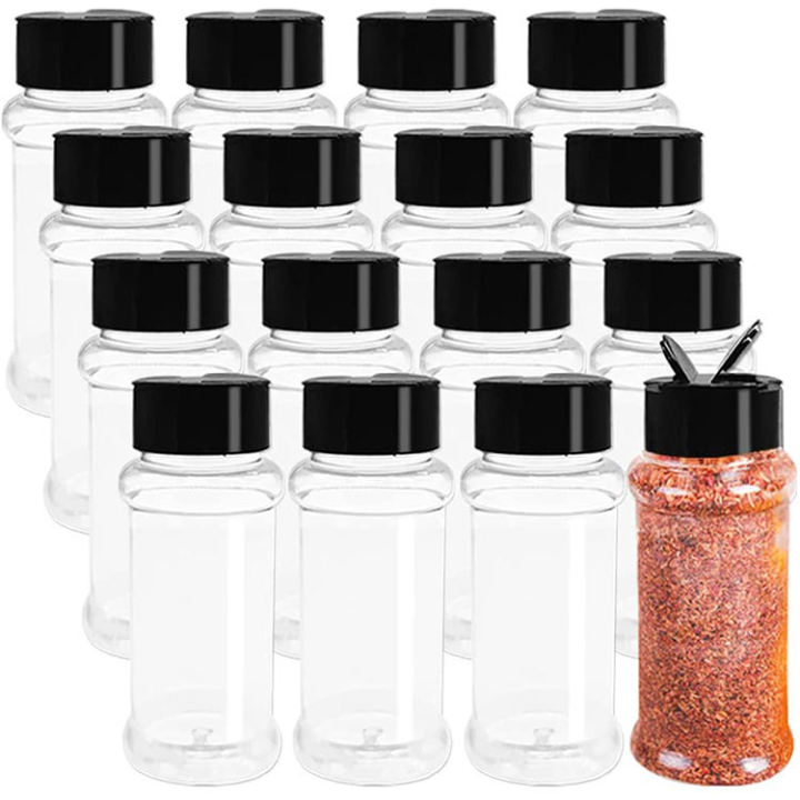 Glass%20Salt%20and%20Pepper%20Shakers%20Spice%20Bottle%20Seasoning%20Jar%20Empty%20Lid%20Flip%20Top%20Cap%208pcs%20-%20Image%207