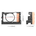 PULUZ Light and Durable Video Camera Cage Stabilizer Mount With International Universal Quick-release Plate and Cold Shoe Jack for Sony RX100 VI / VII. 