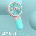 Candy-colored Mini fan rechargeable USB Fan rechargeable portable electric fan Mini/Hand-Held Fans hanging neck fan rechargeable Outdoor Sports Electric Fan folding fan Mini handheld Candy-colored Summer mini electric fan. 