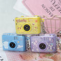 Glowing Cartoon Sanrio Melody Camera Keychain Kuromi Cinnamoroll Mini Camera Pendant Cute Bag Accessories Diy Girl. 
