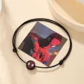 【ThinkWay】2 PCS/SET Spiderman Bracelet For Couple Gwen And Miles Spider Man And Spider Girl Handmade Bracelet Fashion Jewelry Friendship Gifts Unisex. 
