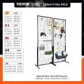 wall rack VEVOR Grid Wall Panels Tower Wire Gridwall Display Racks Double Side Gridwall Panels for Art Craft Shows Retail Display W/ Hooks. 