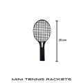 Mini Kids Tennis Racket Set: Plastic Rackets + Ball. 