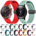 20mm Folding Magnetic Clasp Silicone Watch Band For Samsung Gear S2 Classic. 