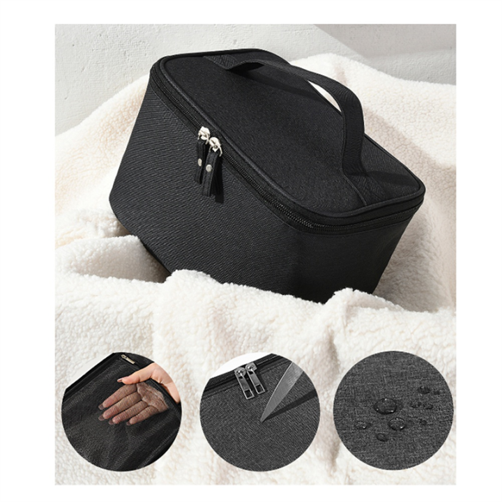 Travel%20Men%20Toiletry%20Bag%20Out%20of%20Household%20Travel%20Oxford%20Fabric%20Waterproof%20Makeup%20Bag%20Women'S%20Cosmetics%20Storage%20Bag%20Easy%20to%20Use%20Black%20-%20Image%203