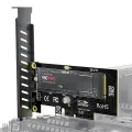 M.2 NVME SSD to PCI-E 4.0 3.0 GEN4 GEN3 Full SpeedAdapter, 64Gbps SSD PCIe 4.0 X4 Expansion Card for Desktop PC. 
