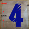 Hight 23CM Heat Transfer Number Custom Football Basketball Number on Patch Letter # Hot Transfer Sticker Print Number 0-9. 