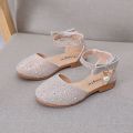 Women's Shoes2023Spring and Summer New Princess Shoes Girls' Sandals Middle and Big Children's Closed Toe Fashion Children's Crystal Shoes Soft Bottom. 