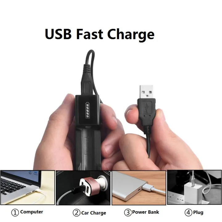 Smiling%20Shark%20Flashlight%2018650%20Charger%2026650%203.7V/4.2%20Multifunctional%20Universal%20Battery%20Qc%20Lcd%20-%20Image%205