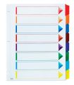 File Index | 10 Tab Index Divider | Multicolor | A4 Size. 
