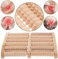 6 Row Wooden Roller Foot Massager (27cm x 14cm x 3cm)/ 6 Row Body Stress Relaxation and Health Care Tool/ Pain Relief/Finger Massager/Foot Massager/Wooden Acupressure Pointed Massager. 