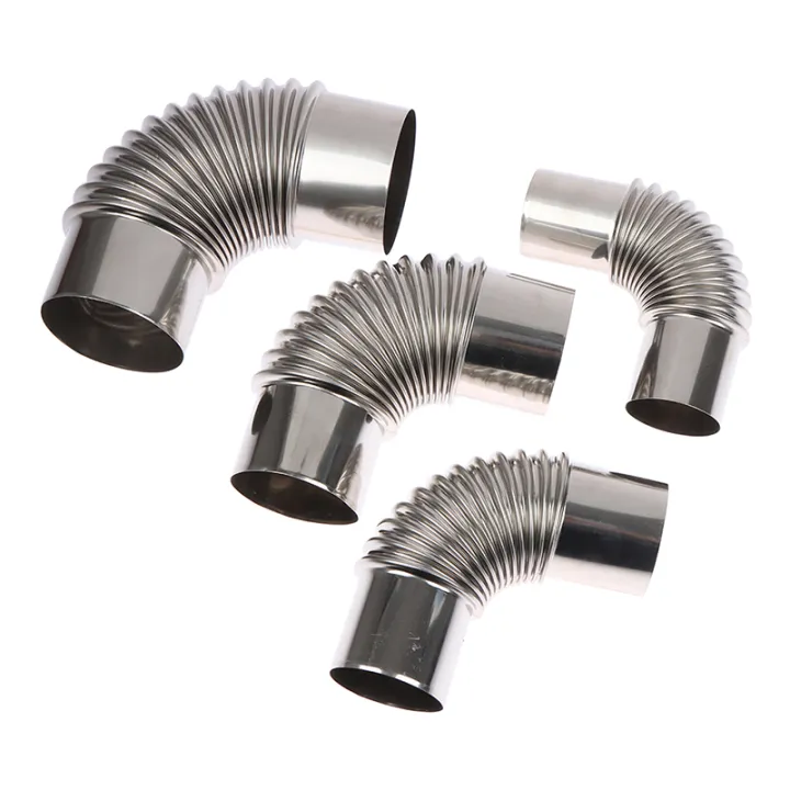 Windproof Cap Stainless Steel 90Degree Elbow Chimney Liner Bend 90° Pipe XUANTING