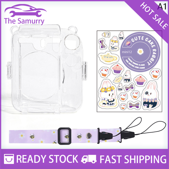Samurry%201Set%20For%20Instax%20Mini%2012%20Transparent%20Camera%20Bag%20Travel%20Shoulder%20Bag%20with%20Sticker%20-%20Image%202