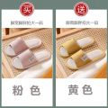 Buy One Get One Free Linen Slippers for Women Spring and Autumn Home Indoor Cotton and Linen Home Floor Home Deodorant Living Room Men's Slippers. 