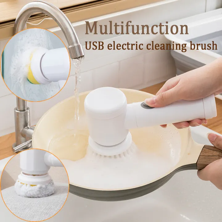 5in1%20Rechargeable%20Magic%20Brush%20Handheld%20Scrubber%20360%20Degree%20Rotate%20with%203%20Replaceable%20Multipurpose%20Brush%20Heads%20Kitchen%20Dishwashing%20Sponge%20Electric%20Cleaning%20Brush%20-%20Image%204