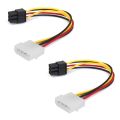 4 pin connector adapter-2 x P4 / power cable P6-As shown. 