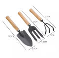 Gardening Tools kit Hand Cultivator, Small Trowel, Garden Fork (Set of 3). 