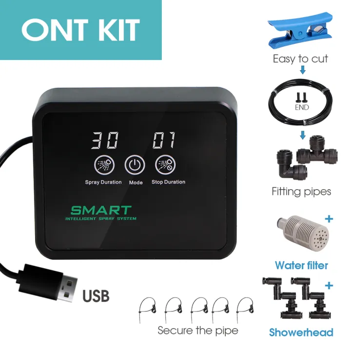 Usb Power Supply Automatic Timing Spray System For Indoor Garden ...