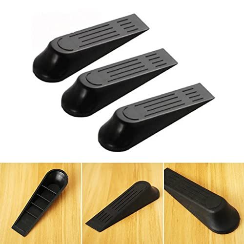 Set of 4 Hard Plastic Wedges Hard Door Stop Stoppers Home Organize