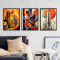 A4 Sized Poster Abstract Minimalist Art Wall Posters PVC Framed Wall Decors. 
