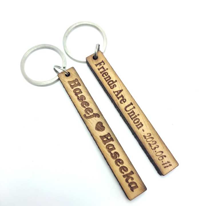 Customized Key Tags New Design Emblemed Key Tags, Personalized Wooden Key Tags, Key Chain Love Gift