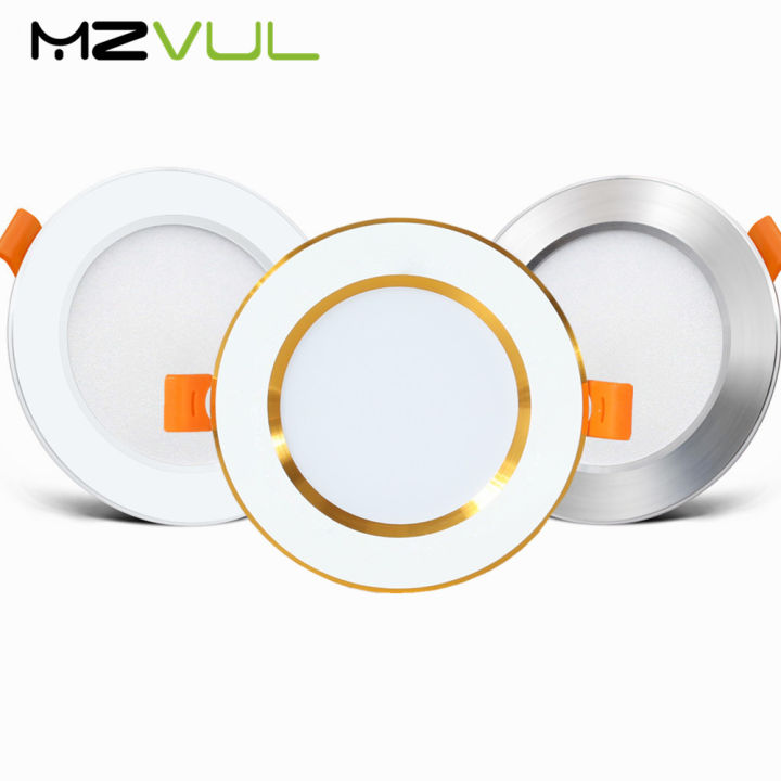 Recessed Led Downlight Ultra Thin Silver White Golden Led Ceiling Lamp 3W 5W 9W LED Spot light Lighting For Living Room Bedroom