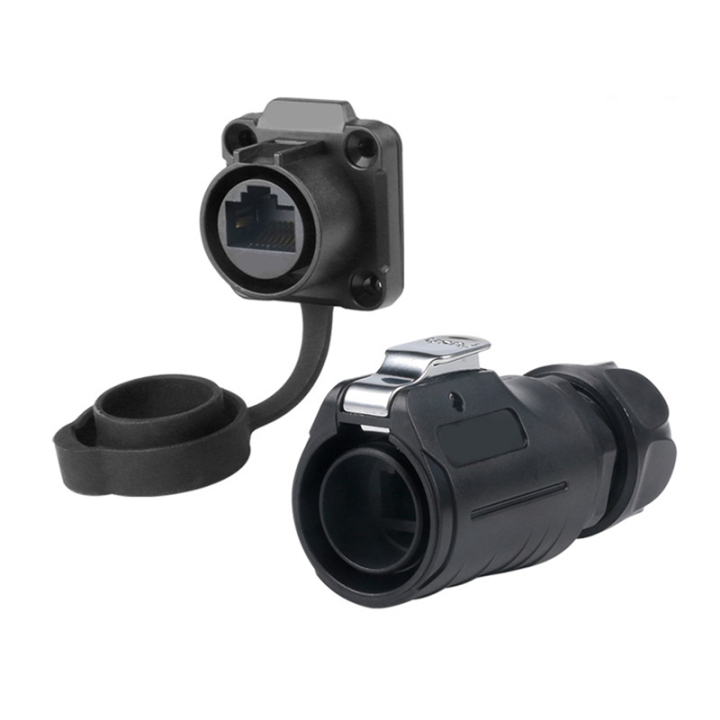 Waterproof Rj45 Connector LP-20 RJ45 Waterproof Connector Set CAT6 IP68 Waterproof Connector B ...