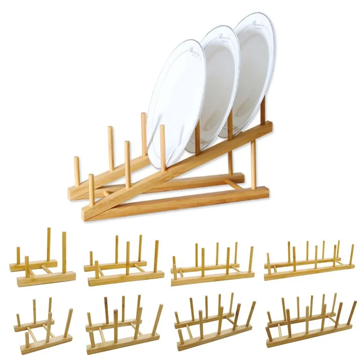 Dish Rack Design Simple Minimalist Wooden Dish Drainer Rack Multifunction Multi Grid Design ...