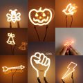 New 3V LED Fist Shaped Edison Flexible Filament Christmas Holiday Party Love Letter Decoration DIY Bulb Accessories. 