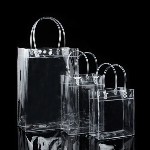 【ALLGOOD】sanhe Ready Stock Clear PVC Transparent Shopping Bag Shoulder Handbag Women Tote Travel Bags Bags for women on sale