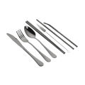 8pcs Outdoor Cutlery Set 304 Stainless Steel Spoon Fork Chopsticks Juice Straw With Bag Dinnerware Kitchen Accessories. 