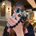 Dirt-resistant phone case Phone Case For ZTE Blade A71/Optus X Swift 5G cute Back Cover Cartoon Bear bracelet silicone. 