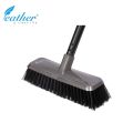 BATHROOM BRUSH LONG WITH 120CM PLASTIC COATED METAL HANDLE - FEATHER. 