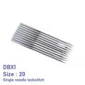 Sewing machine needles 10 pcs pack DALI - DBX1 Size 20 for single needle lockstitch. 