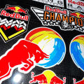 Motorcycle Red Bull Sticker Logo Car Motorcycle Body Fuel Tank Helmet Decal Reflective Waterproof Decoration. 